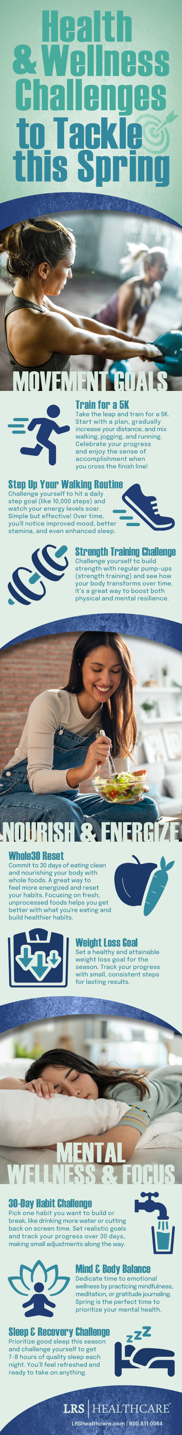 A spring health and wellness challenge list