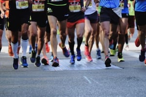 running a marathon