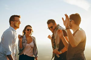 group of friends outdoors