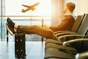 waiting in airport