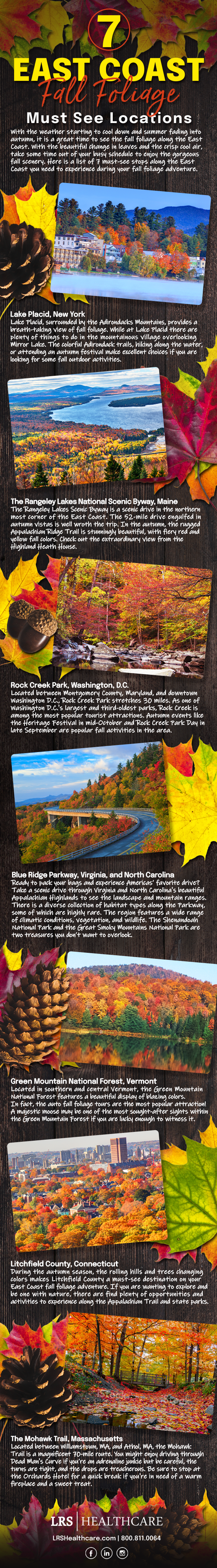 East coast locations that are a must see for fall foliage