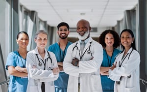 diverse group of healthcare professionals